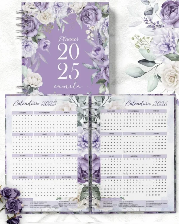 Planner 2026 Coleção Violeta (Bicho Papel) - Imagem 7