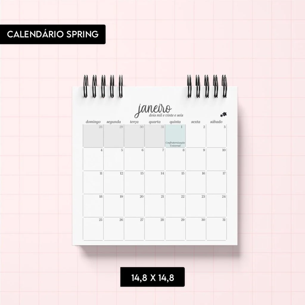 Calendário Spring 2026 (Trilha de Papel) - Imagem 5