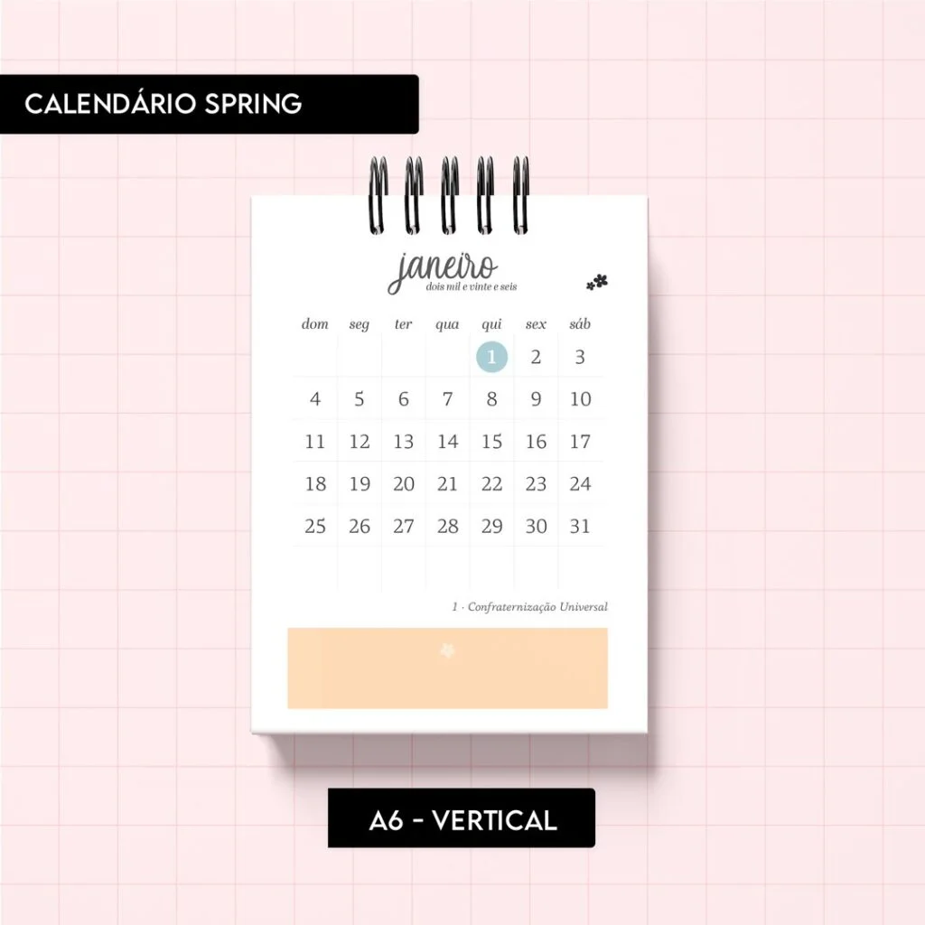Calendário Spring 2026 (Trilha de Papel) - Imagem 33