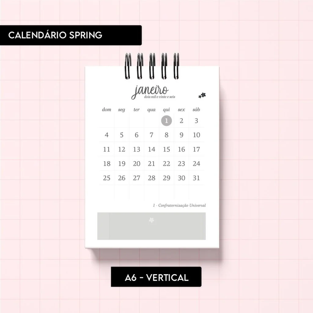 Calendário Spring 2026 (Trilha de Papel) - Imagem 34