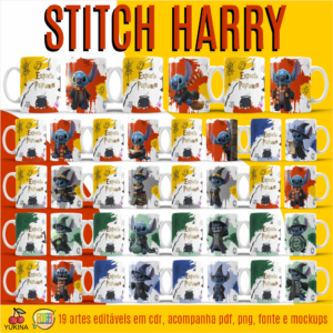 Stitch Harry Potter – Artes para Canecas