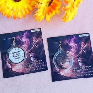 PDF Card Chaveiro – O Tempo De Deus Não É O Nosso - FREEBIE