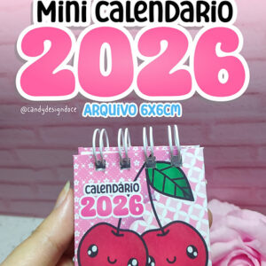 FREEBIE – Mini calendário 2026 (Candy)