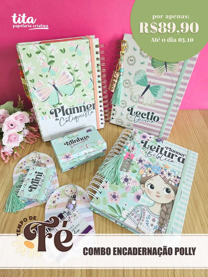 Tempo de Fé – Combo Encadernação Polly (Tita)