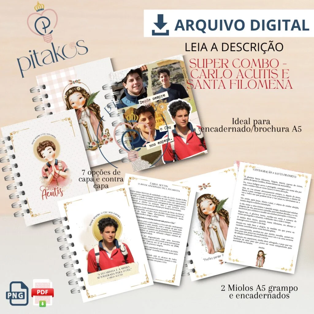 ANP – Super Combo Carlo Acutis e Santa Filomena (Pitakos) - Imagem 2