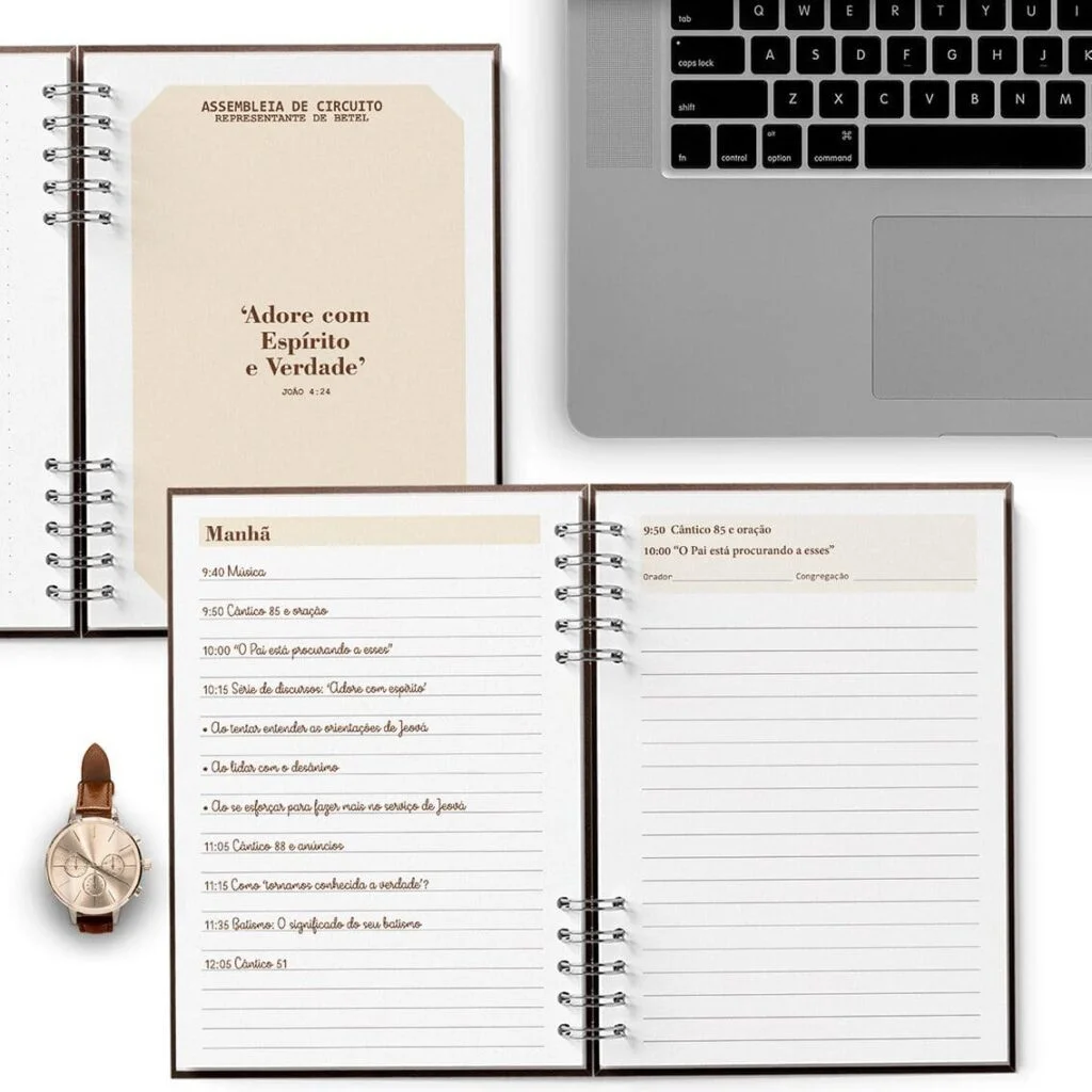 Caderno Assembleias Circuito 2025 e 2026 COM OS TEMAS MASCULINO (Bicho Papel) - Imagem 3