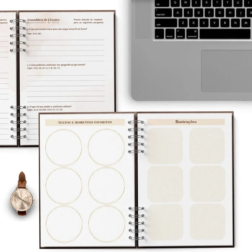 Caderno Assembleias Circuito 2025 e 2026 COM OS TEMAS MASCULINO (Bicho Papel) - Imagem 4