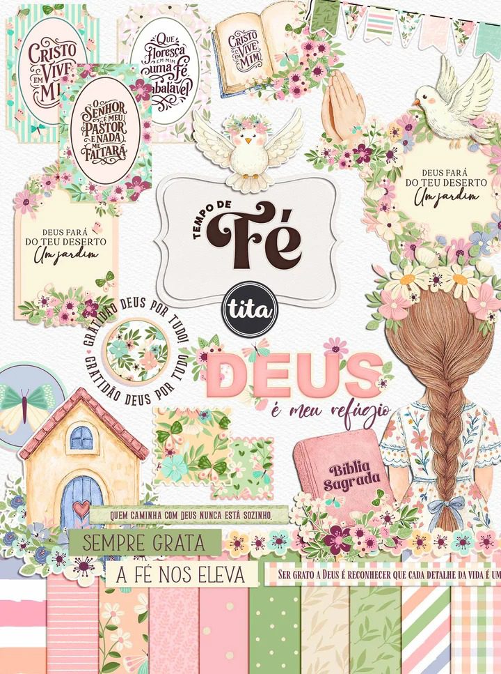 Tempo de Fé – Combo Ilustrações e Papéis (Tita) - Imagem 3