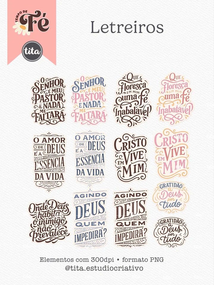 Tempo de Fé – Combo Ilustrações e Papéis (Tita) - Imagem 8
