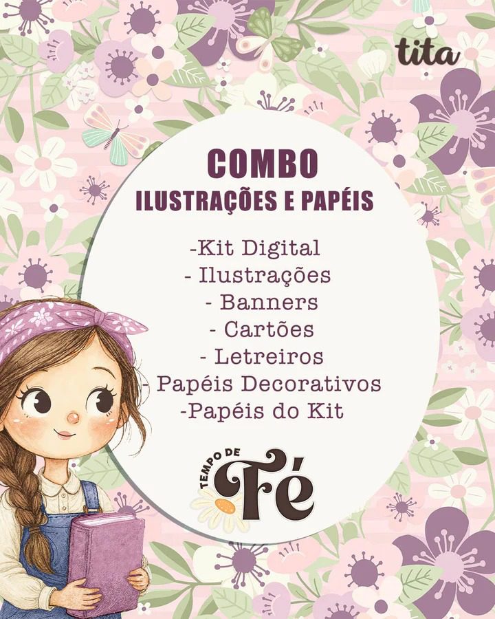 Tempo de Fé – Combo Ilustrações e Papéis (Tita) - Imagem 7