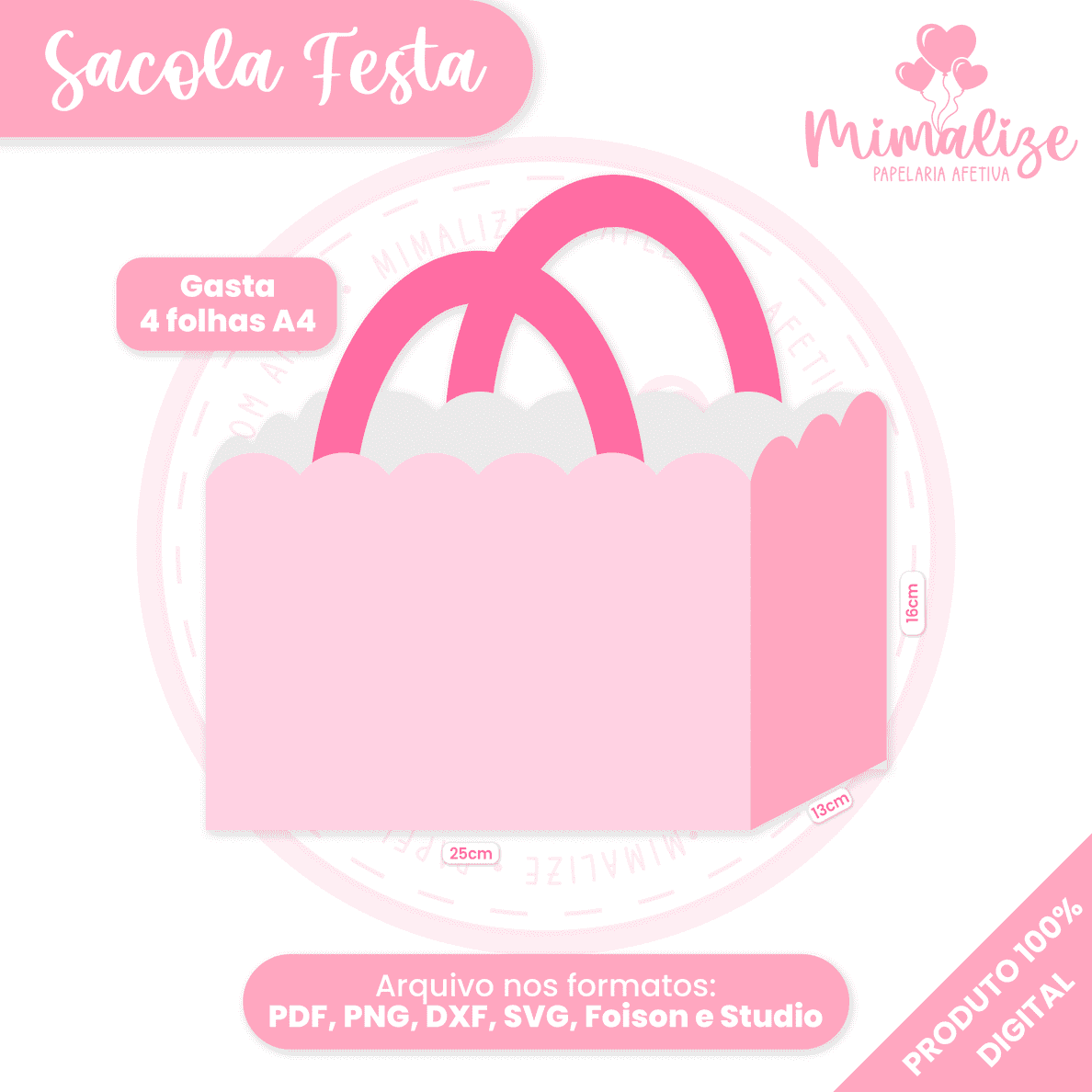 Sacola Festa - molde