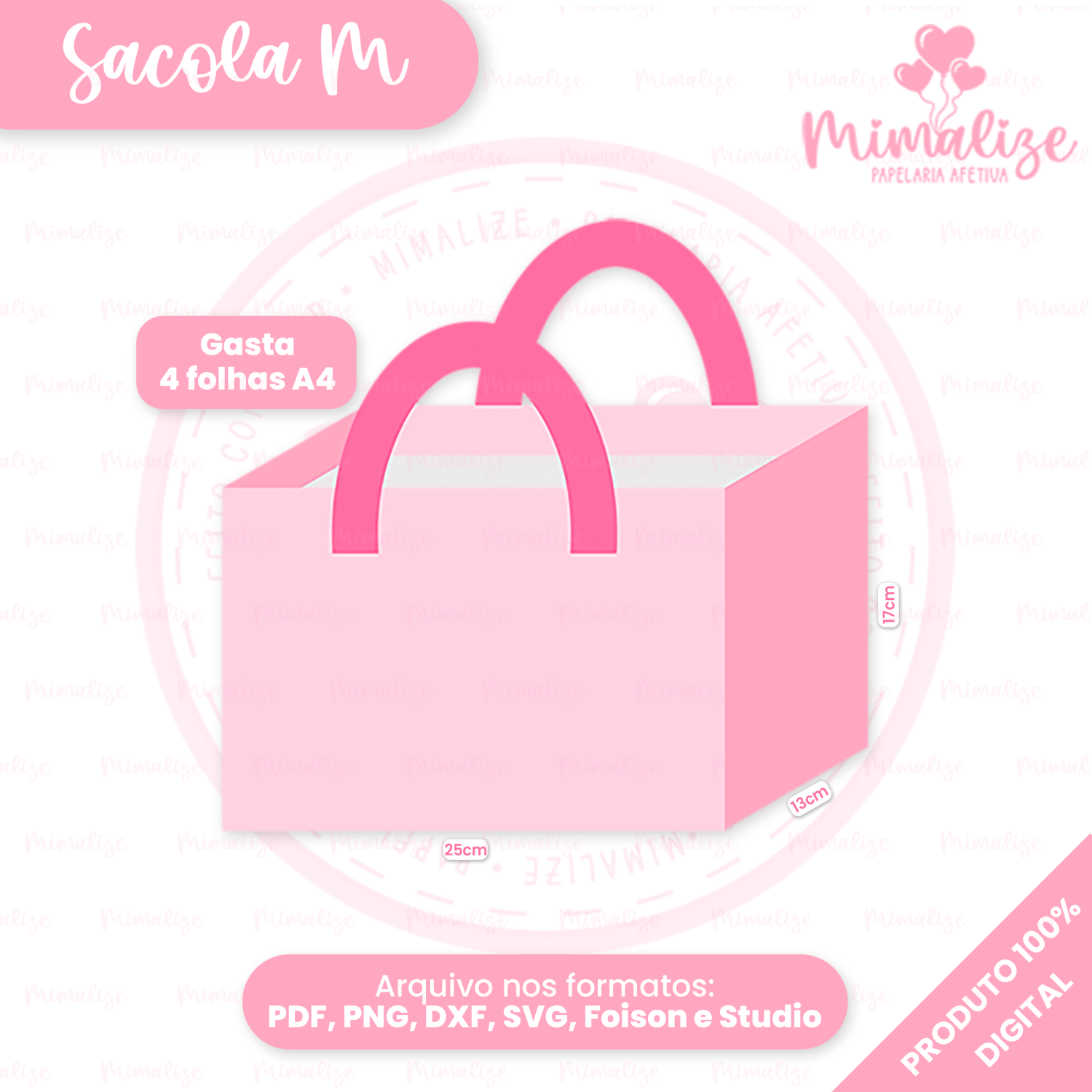 Sacola M - molde