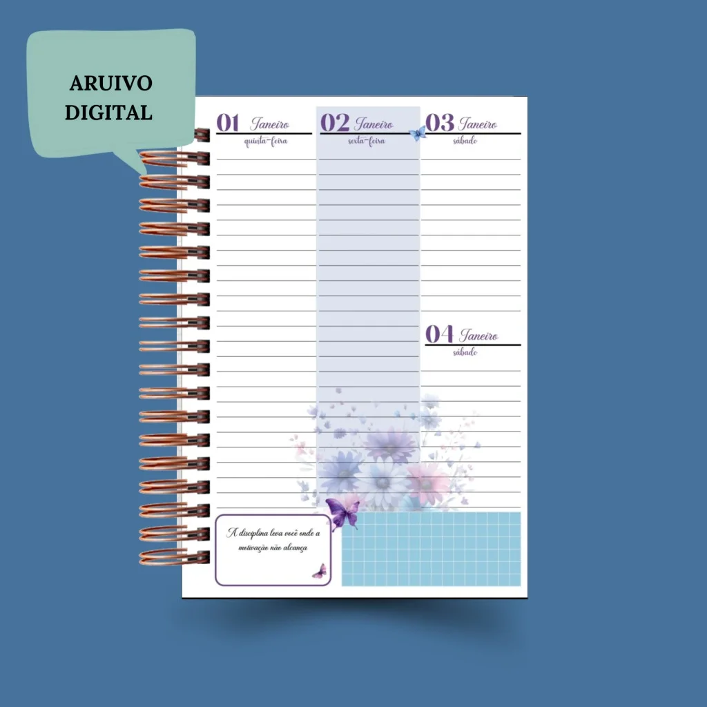 Pac Agendas 2026: Coleção Butterfly (Lê Poly) - Imagem 13