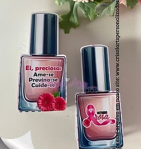 porta esmalte outubro rosa - Crisol