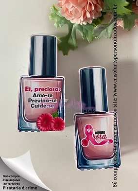 porta esmalte outubro rosa - Crisol