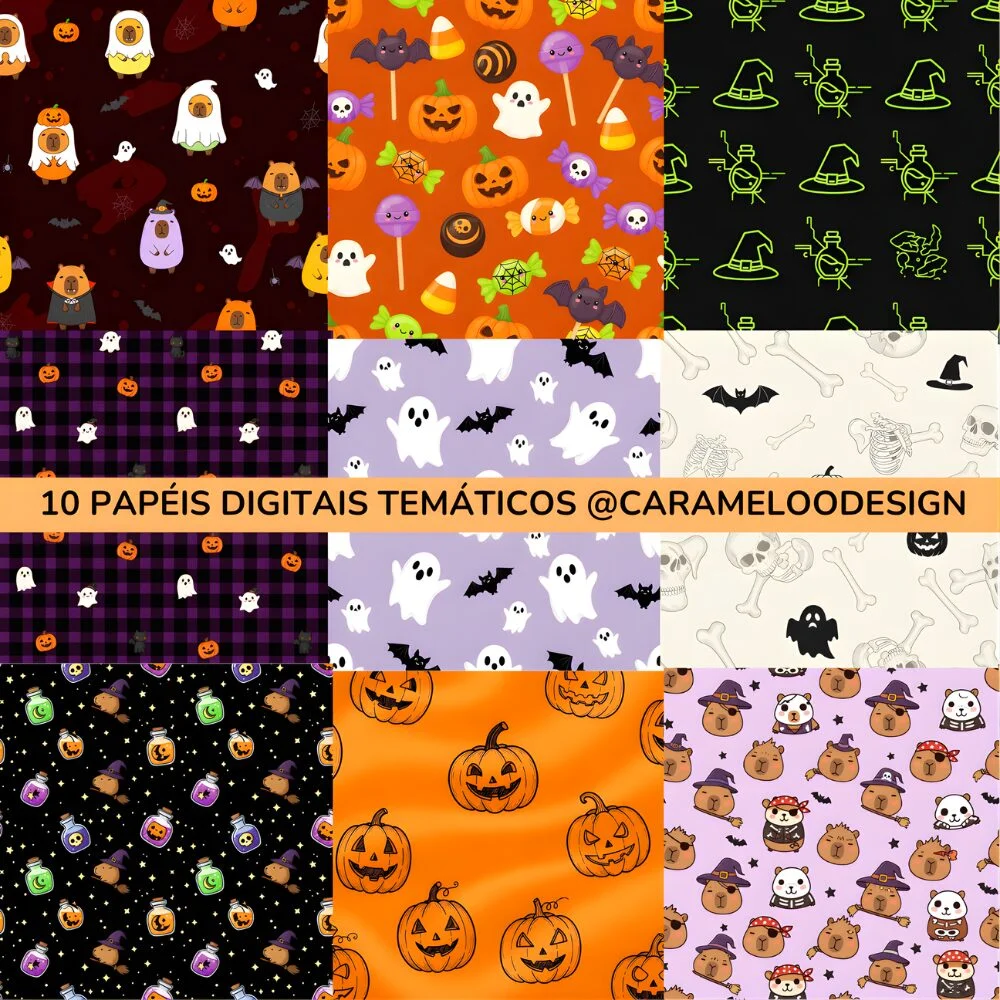 Capivaras Hallloween – Kit Digital - Imagem 3