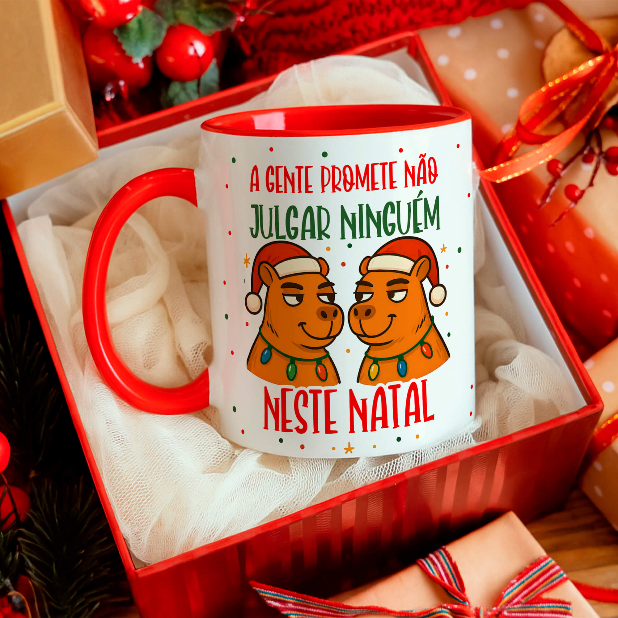 Capivara Natalina- Artes Caneca - Imagem 12