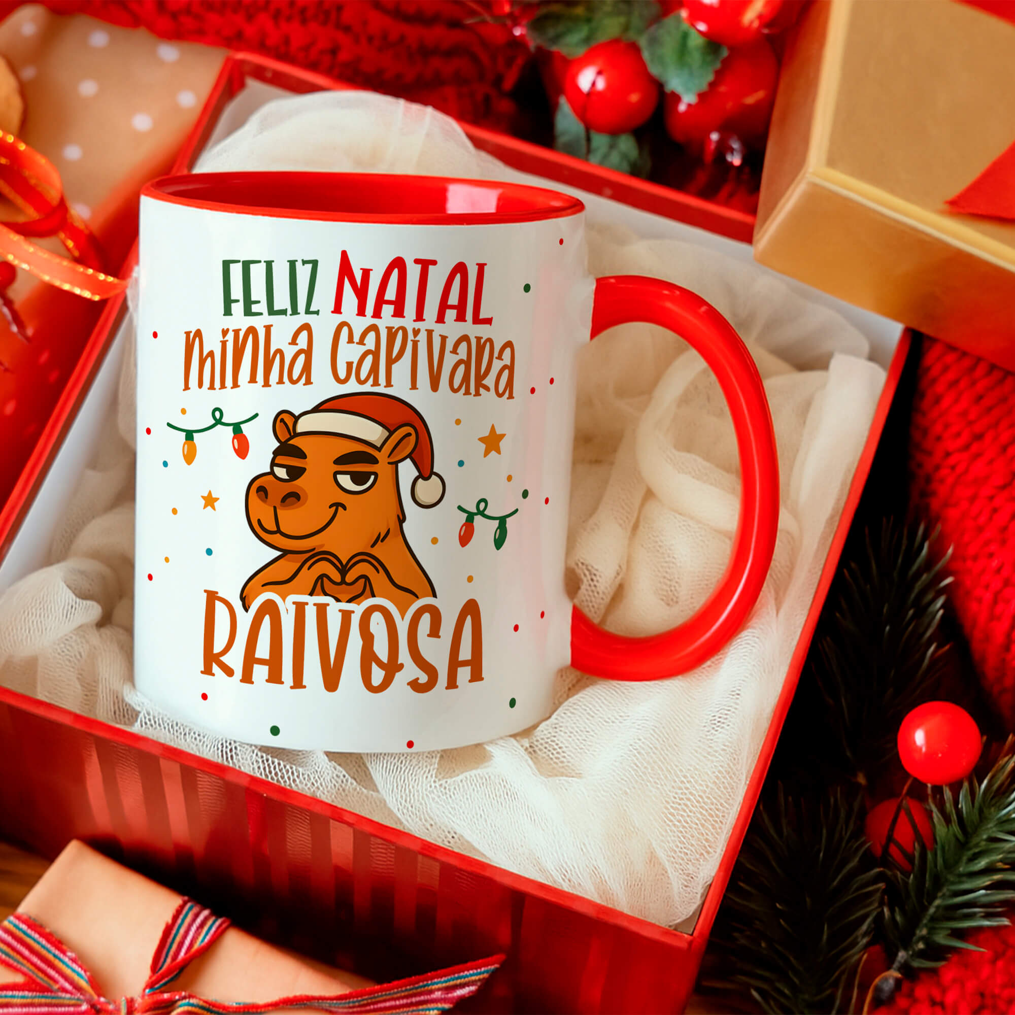 Capivara Natalina- Artes Caneca - Imagem 13