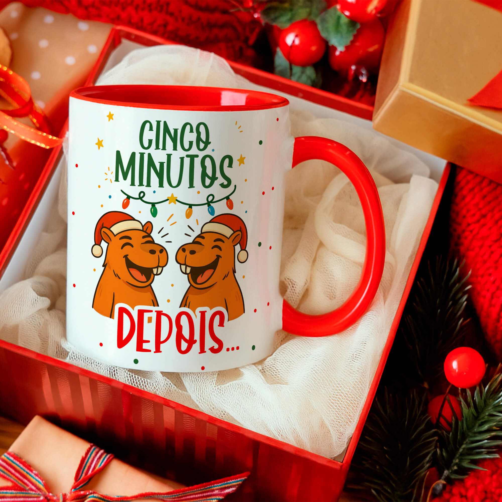 Capivara Natalina- Artes Caneca - Imagem 11