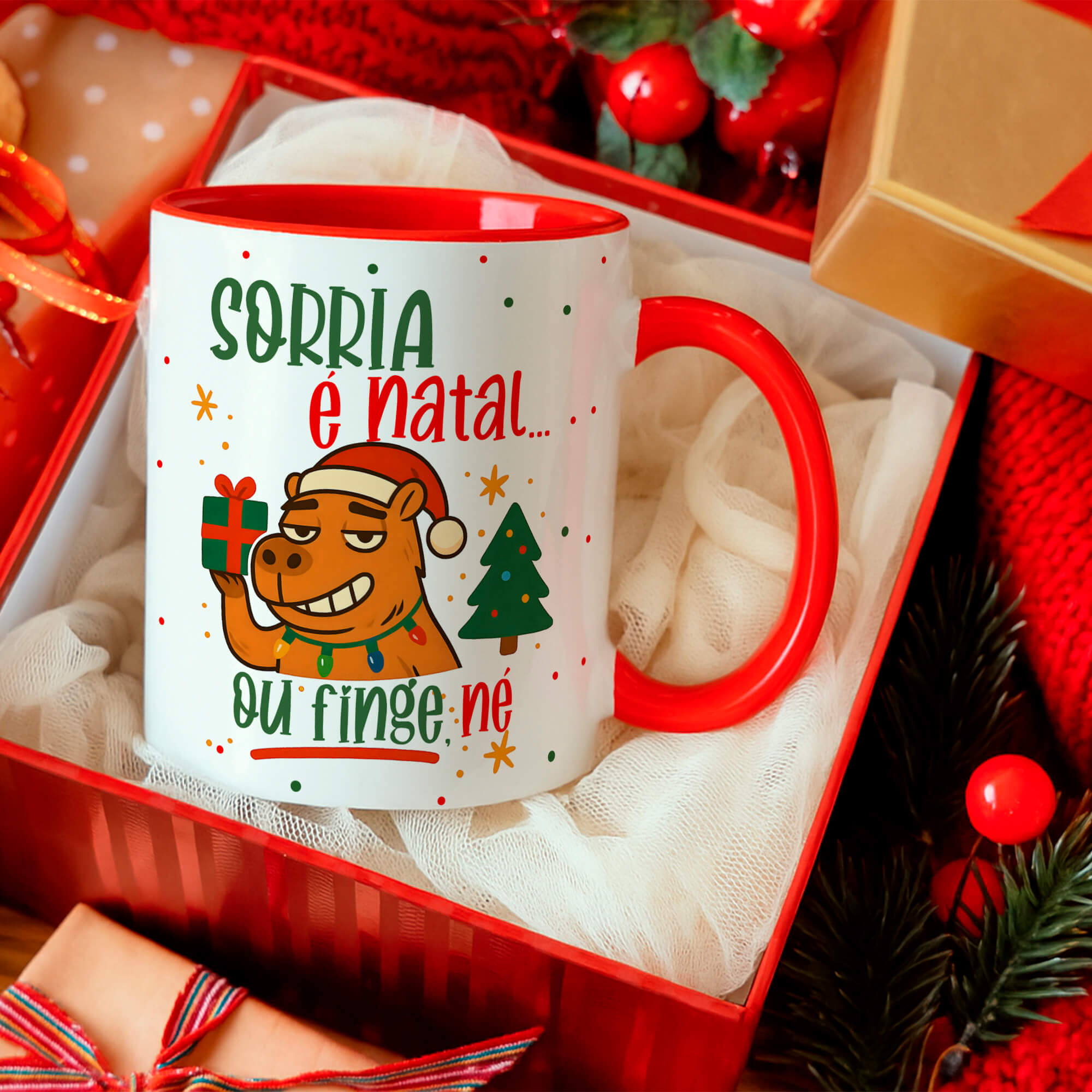 Capivara Natalina- Artes Caneca - Imagem 7