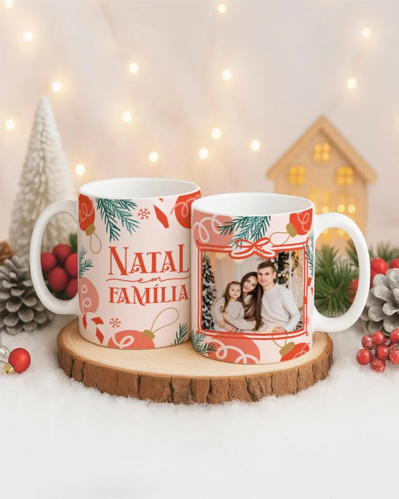 Natal V7 COM FOTO – Artes para Canecas - Imagem 3