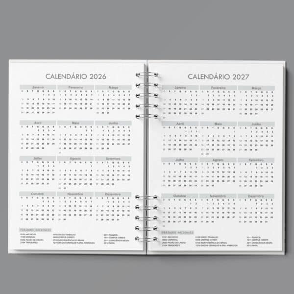 Arquivo Digital Agenda Agendamento Semanal 2026 Neutro - Bicho Papel - Imagem 2