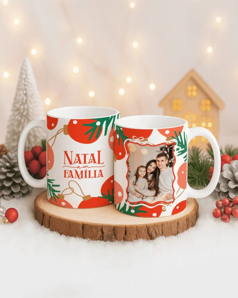Natal V7 COM FOTO – Artes para Canecas - Imagem 2