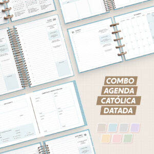 Agenda Católica 2026 | Datada – A5 e Mini (Nilmara)