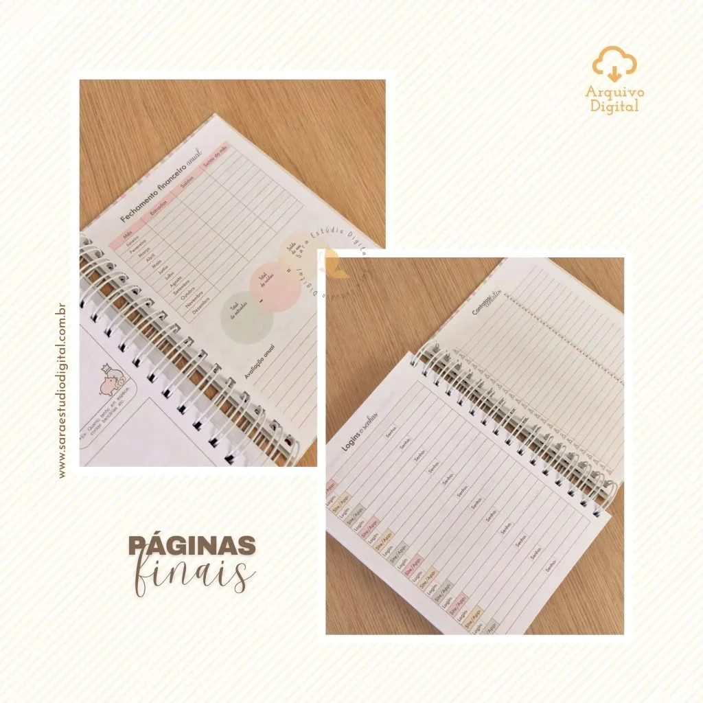 Agendamentos Lash Designer 2026 – 8 cores (Sara Estúdio) - Imagem 2