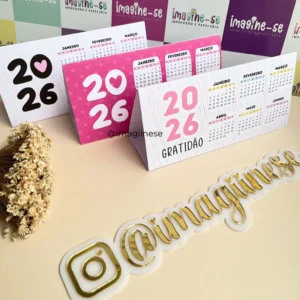 Calendário 2026 de Mesa A4