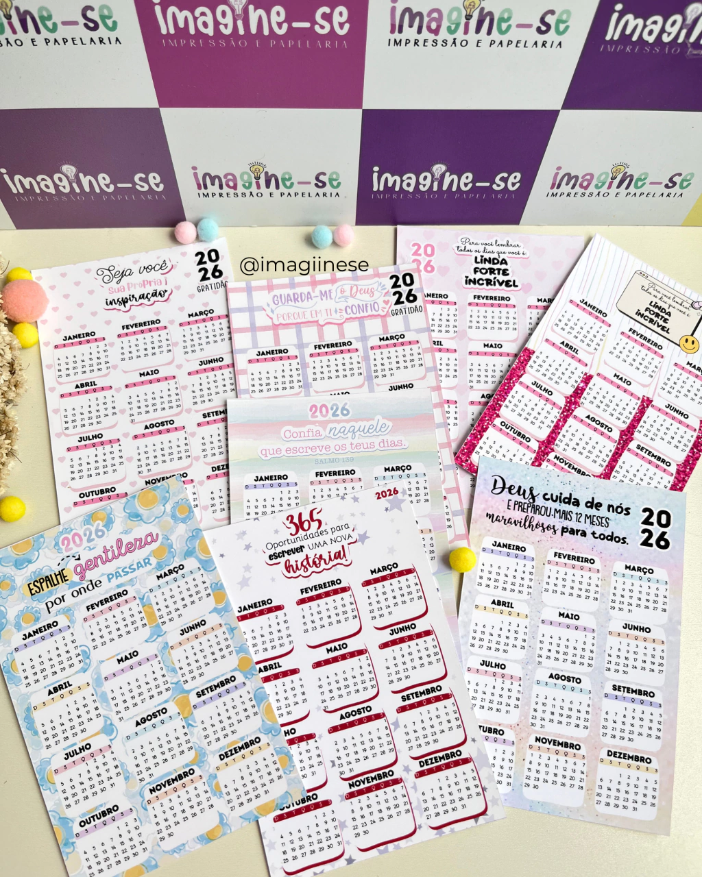 Calendários 2026 – 10x14cm