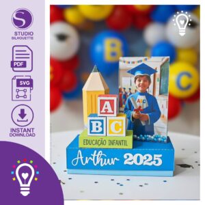 Centro de Mesa Retrato – ABC Formatura