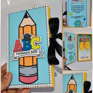 Caixa Convite Unisex – ABC Formatura