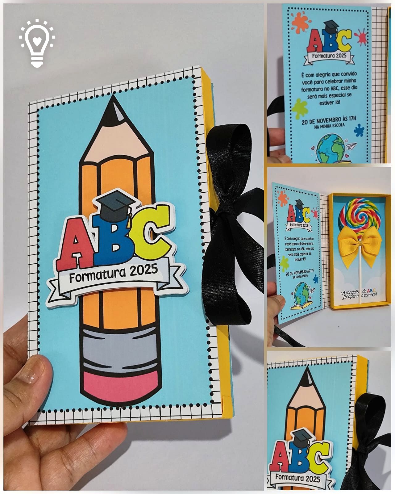 Caixa Convite Unisex – ABC Formatura
