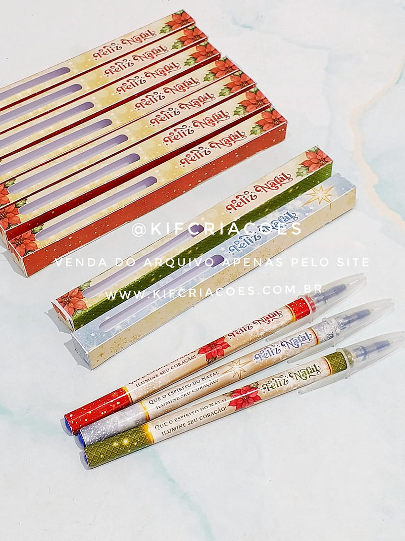 Caixa caneta – Natal