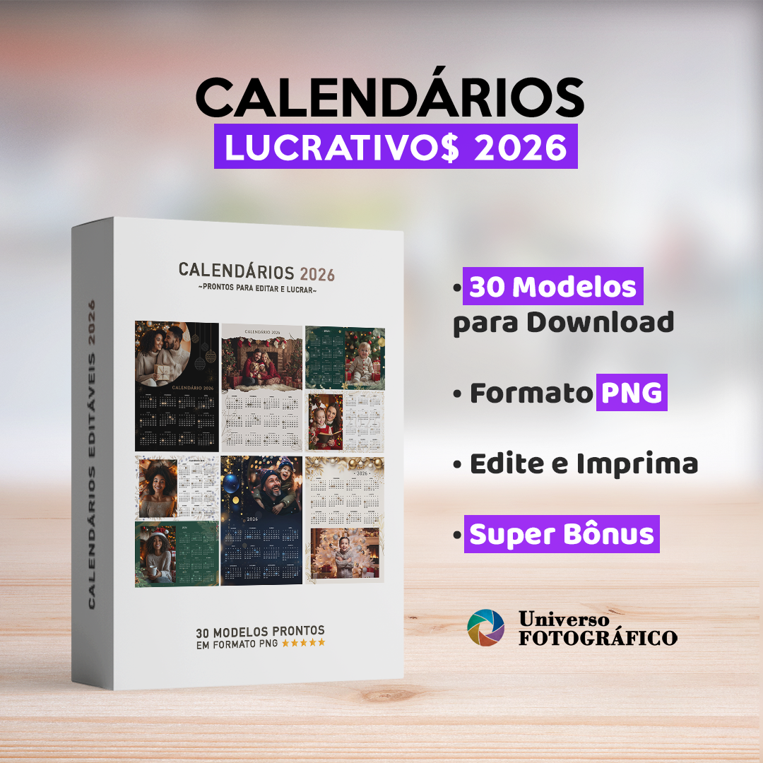 Calendários Editáveis 2026