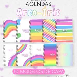 Coleção Agendas Arco Íris 2026 - Madi