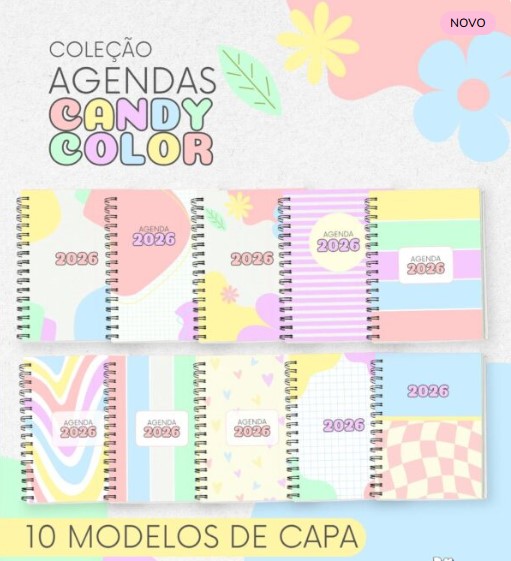 Coleção Agendas Candy Color 2026 - Madi
