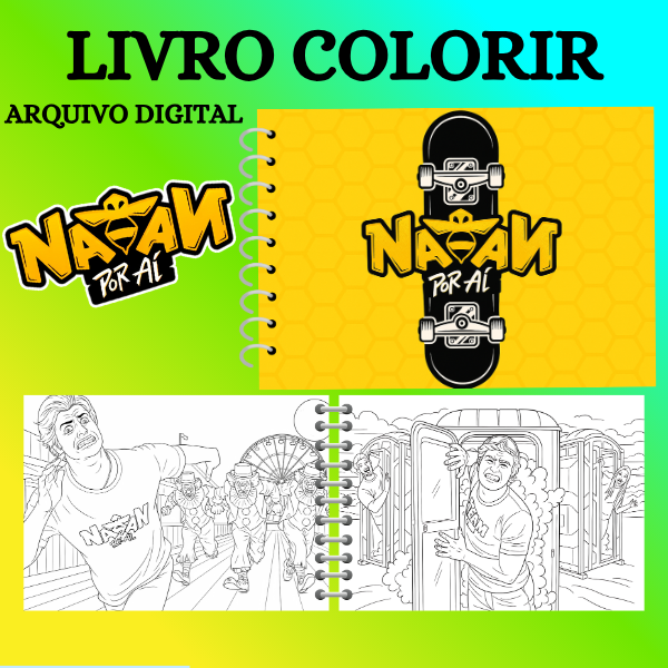 LIVRO COLORIR NATAN POR AÍ – Arquivo digital - Imagem 2