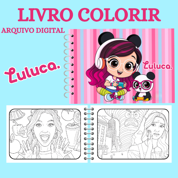 LIVRO COLORIR LULUCA – Arquivo digital - Imagem 2