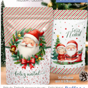 Arte Rótulo Ziplock A Magia do Natal