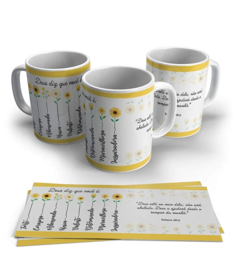 COMBO Deus diz que você é - artes Caneca Criativa - Imagem 4