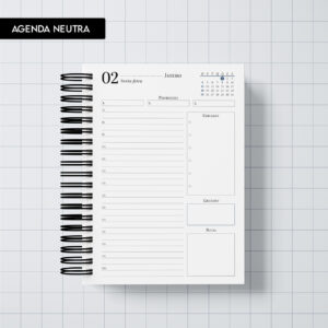 Miolo Agenda 2026 Neutra (Trilha de Papel)