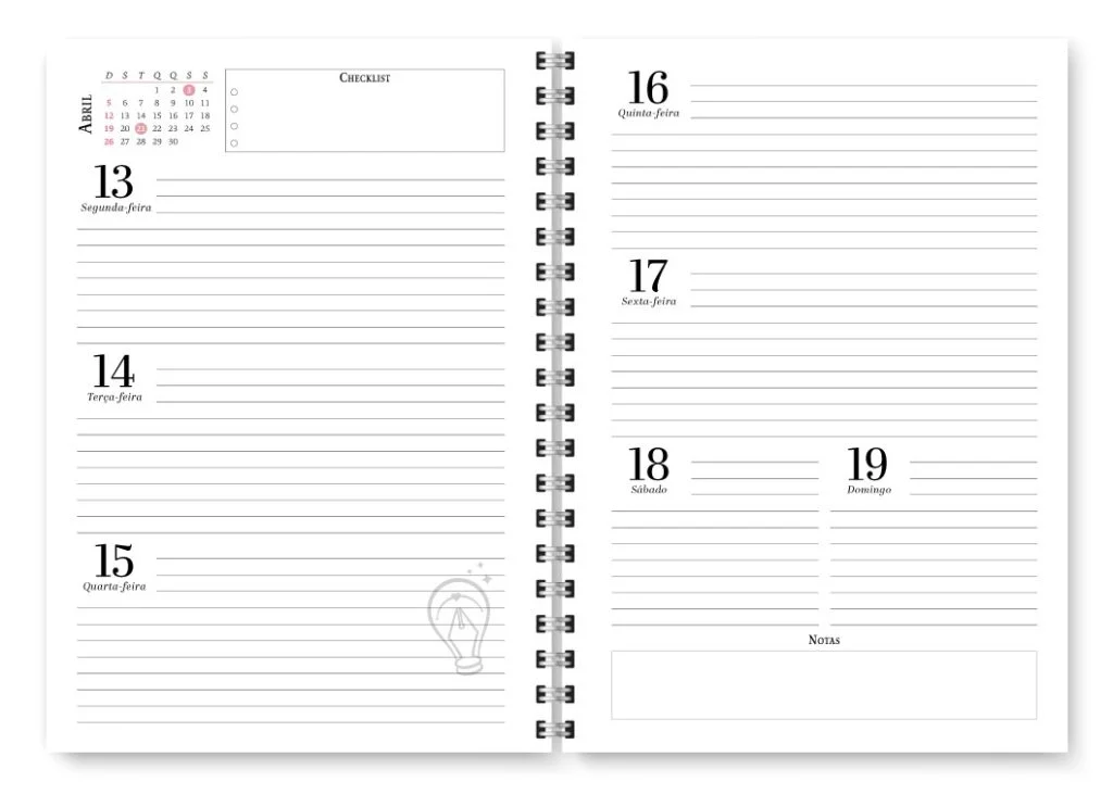 Miolo Agenda 2026 Neutra (Trilha de Papel) - Imagem 7