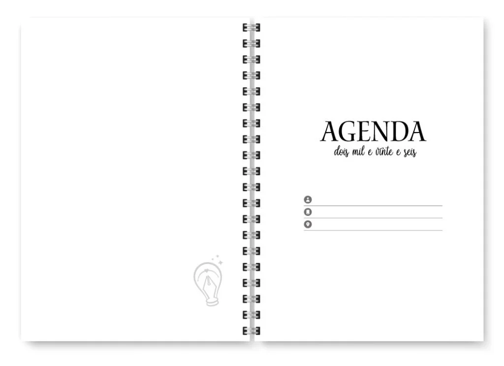 Miolo Agenda 2026 Neutra (Trilha de Papel) - Imagem 2