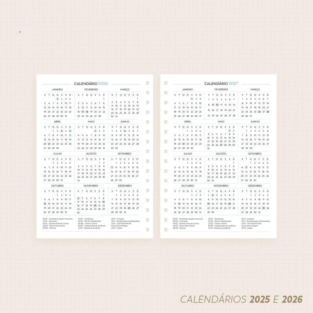 Agenda Católica 2026 | Datada – A5 e Mini (Nilmara) - Imagem 5