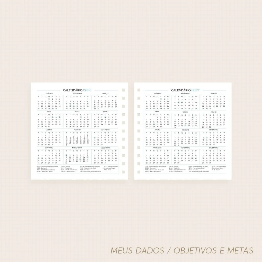 Agenda Católica 2026 | Datada – A5 e Mini (Nilmara) - Imagem 4