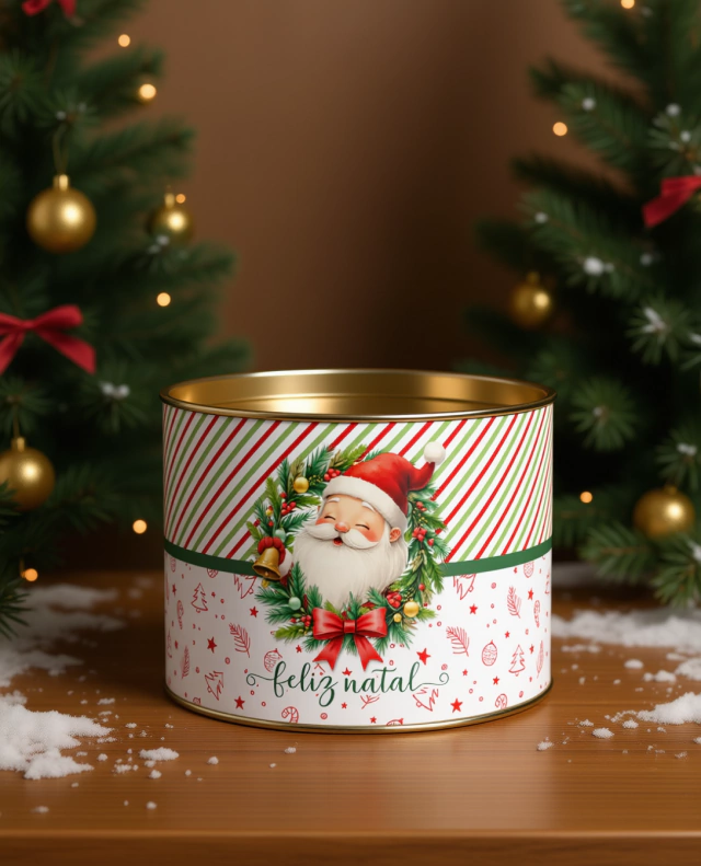 Arte Tubolata 7x10cm Feliz Natal - Imagem 2