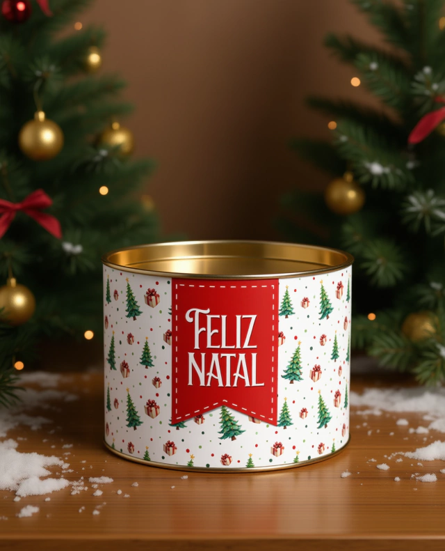 Arte Tubolata 7x10cm Feliz Natal - Imagem 3