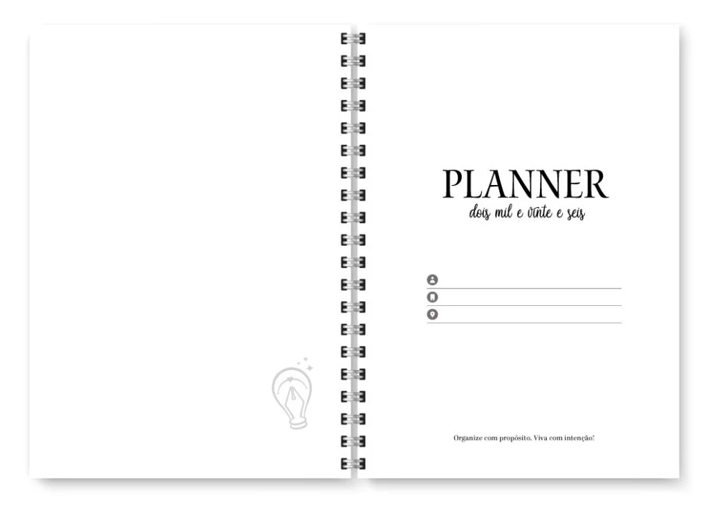 Miolo Planner Neutro 2026 (Trilha de Papel) - Imagem 2